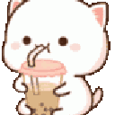 Milk_tea animated GIF emoji from Bunnies Cafe 18+