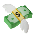 Cash_Flying animated Discord emote - PrizePicks