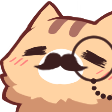 nekomustache Discord sticker from Cyberpunk Syndicate ☁୨ৎ