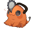 jam_pochita animated GIF emoji from Active VC Server • Chill • Hangout • Socialize • Voice Chat • Anime • Sfw