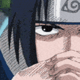 sasukestare animated GIF emoji - rap✗