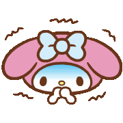 mymelodyshocked animated GIF emoji - bunette Ი⑅𐑼