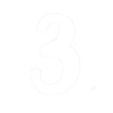 Number three in a bold white sans-serif font with a period next to it against a black background.