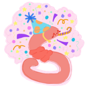 CelebratoryWorm custom emote | The Sandbox