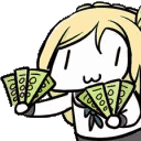 moneywave animated GIF emoji - LETS MEOWWW
