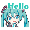 miku_hi Discord sticker | ItzeCon / Community :3