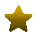 A simple five-pointed golden star icon.