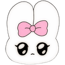 WhiteBunnyHappy custom emote | Pyraea