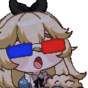 Koneba_Popcorn animated Discord emote | WONDERLAND