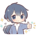 thumbsup Discord sticker from Mundo dos Animes - Br