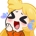 296248blondegirllol custom emote - iamsanna