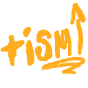 The word risky written in a hand-drawn orange font with an arrow pointing upward.