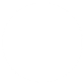 A solid white circle centered on a black background.