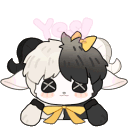 OneiSheep animated emote from 𝘼𝙚𝙩𝙝𝙚𝙧 𝙂𝙖𝙯𝙚𝙧 𝙁𝙖𝙣 𝙎𝙚𝙧𝙫𝙚𝙧