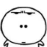 A simple line-art character with squinted eyes and a flat mouth looking skeptical.