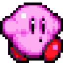 owoKirbyWalk animated GIF emoji from Emmys Universe