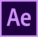 Adobe After Effects logo featuring the letters Ae in a purple square.