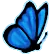 BlueButterfly Discord sticker - 𓆩❈𓆪 Sylvara Café 𓆩❈𓆪