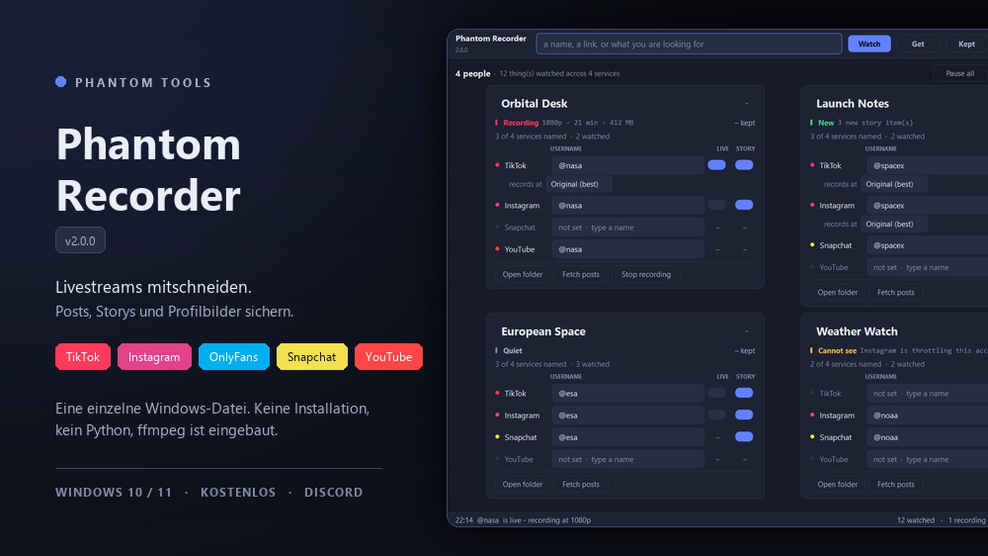 Phantom Tools server banner