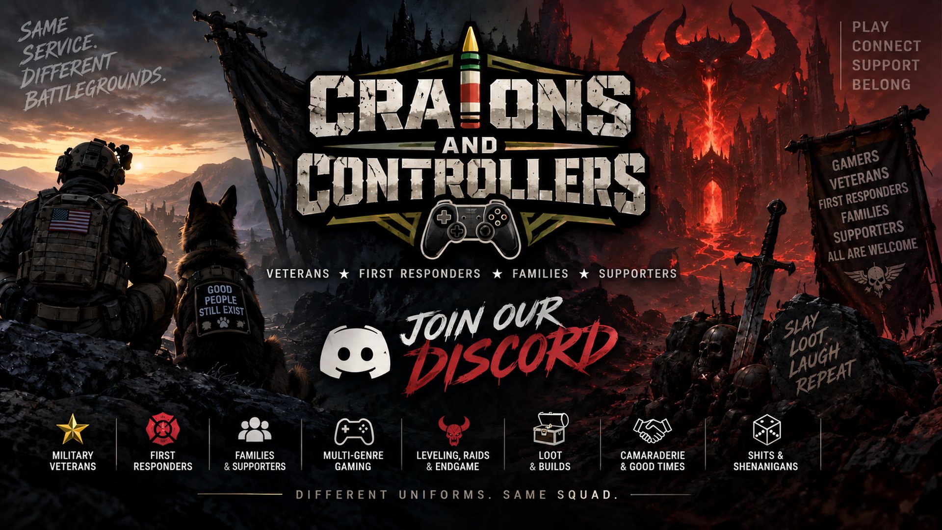 Crayons & Controllers server banner