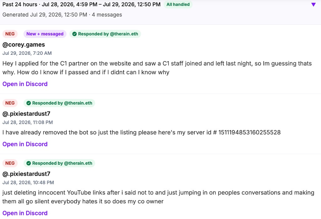 Ops Dashboard item automatically marked handled after a moderator reply