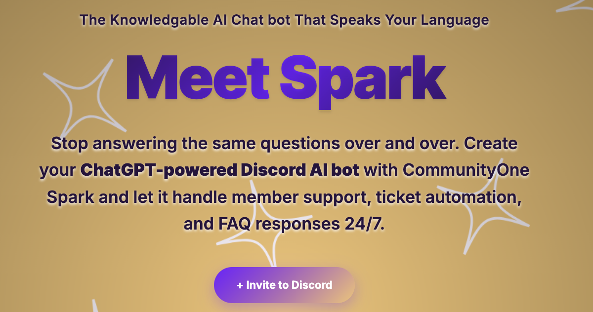 Discord AI Chat Bot | CommunityOne