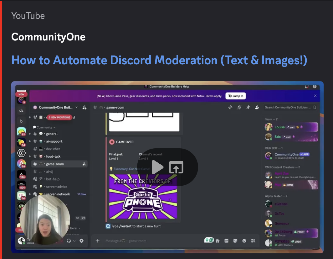 YouTube video embed: How to Automate Discord Moderation